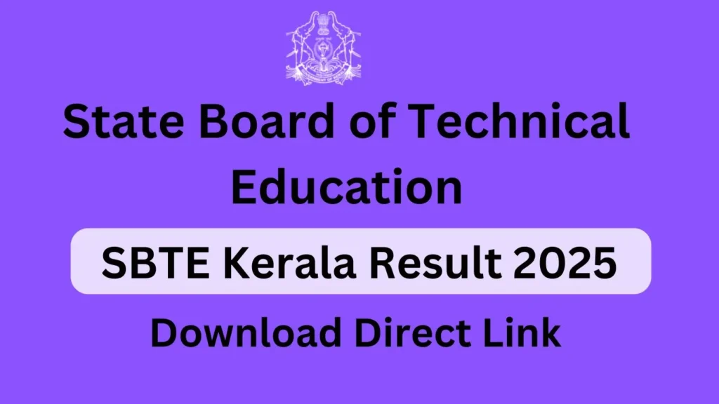 SBTE Kerala Result 2025 link

