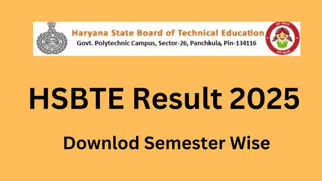 HSBTE Result 2025 Link